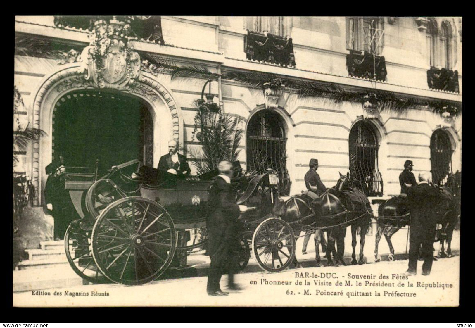 55 - BAR-LE-DUC - FETES EN L'HONNEUR DU PRESIDENT DE LA REPUBLIQUE M. POINCARE - Bar Le Duc