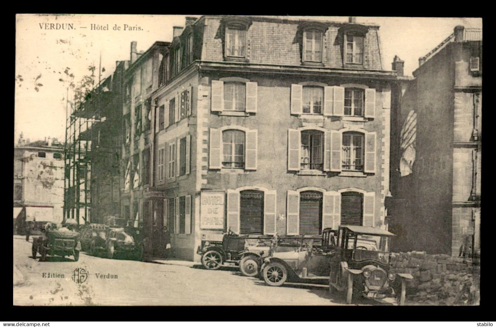 55 - VERDUN - HOTEL DE PARIS - AUTOMOBILES ANCIENNES - EDITEUR HS - Verdun