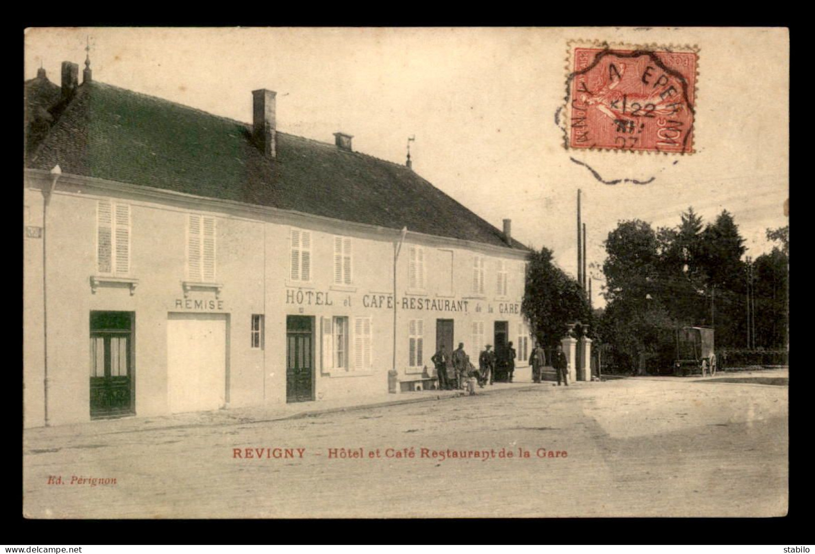 55 - REVIGNY-SUR-ORNAIN - HOTEL ET CAFE RESTAURANT DE LA GARE - EDITEUR PERIGNON - Revigny Sur Ornain