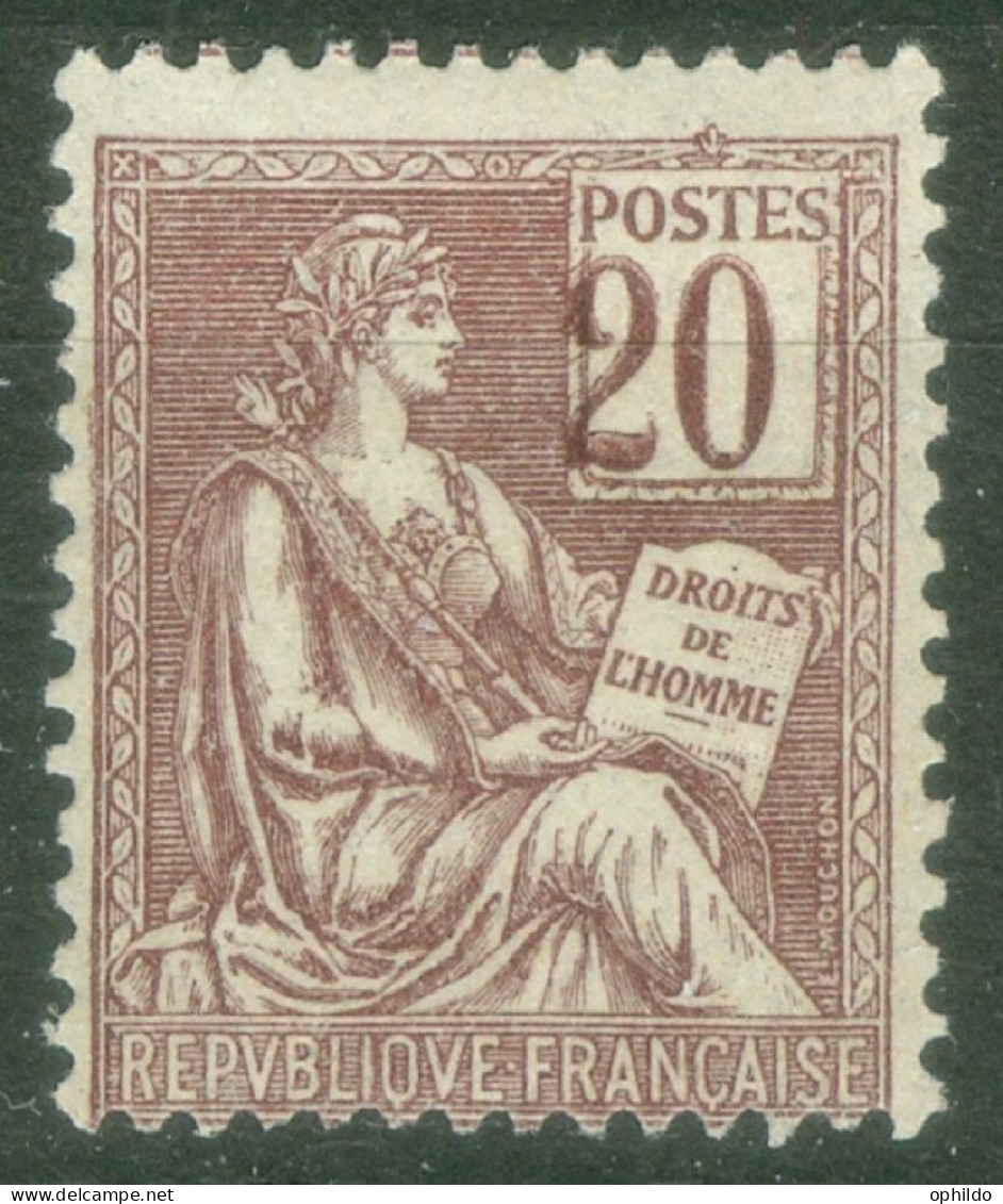 France  113a  * * TB   Chiffres Déplacés   - Neufs