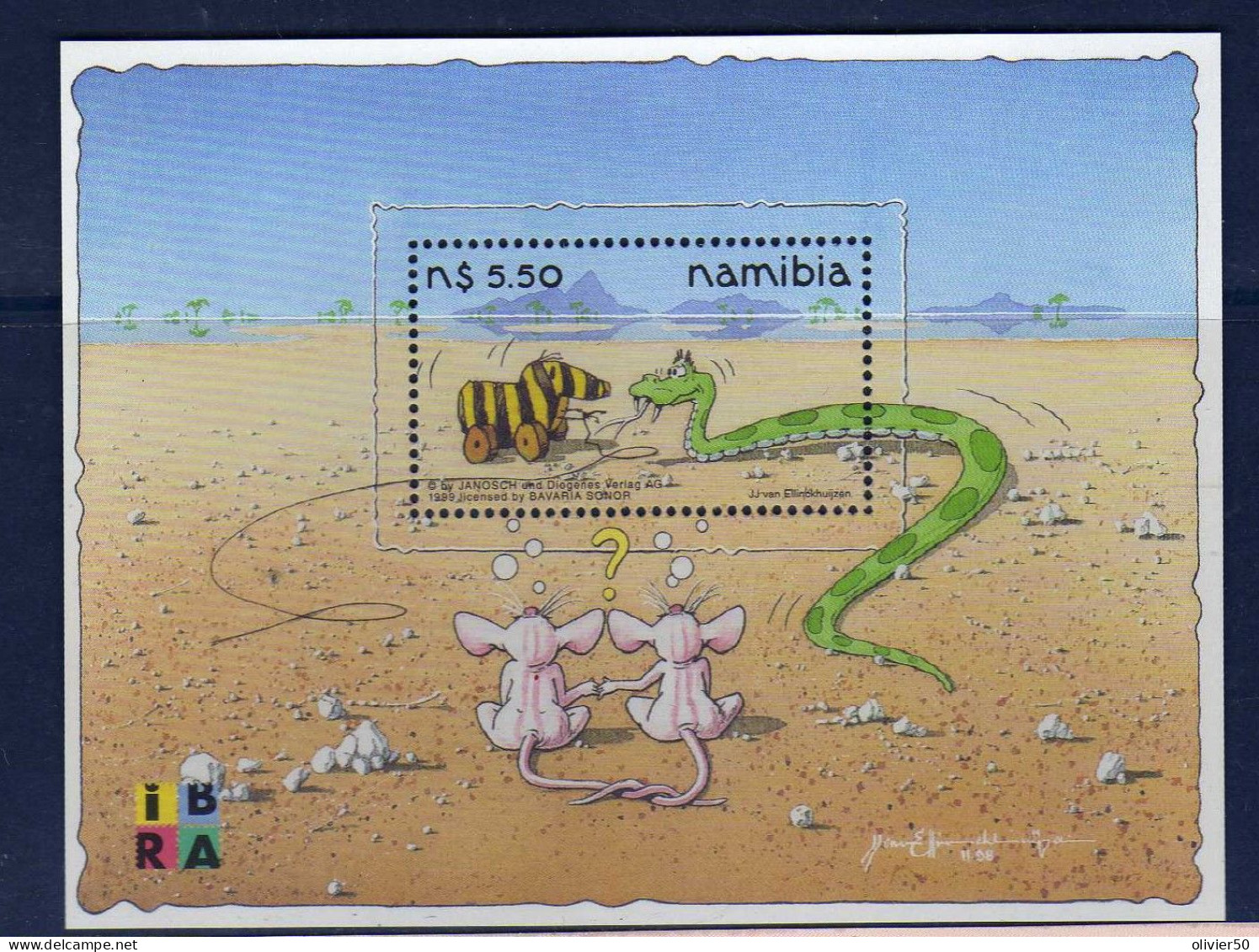 Namibie - 1999 -  BF - Yoka -Dessins Animes - Cinema - Neuf** - MNH - Namibia (1990- ...)