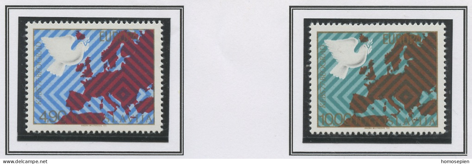 Yougoslavie - Jugoslawien - Yugoslavia 1977 Y&T N°1580 à 1581 - Michel N°1692 à 1693 *** - EUROPA - Unused Stamps