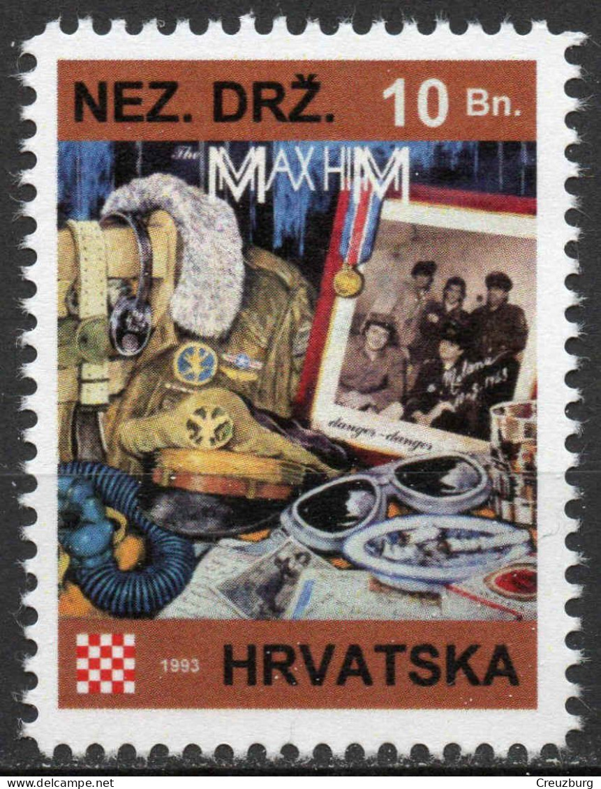 Max Him - Briefmarken Set Aus Kroatien, 16 Marken, 1993. Unabhängiger Staat Kroatien, NDH. - Croatia