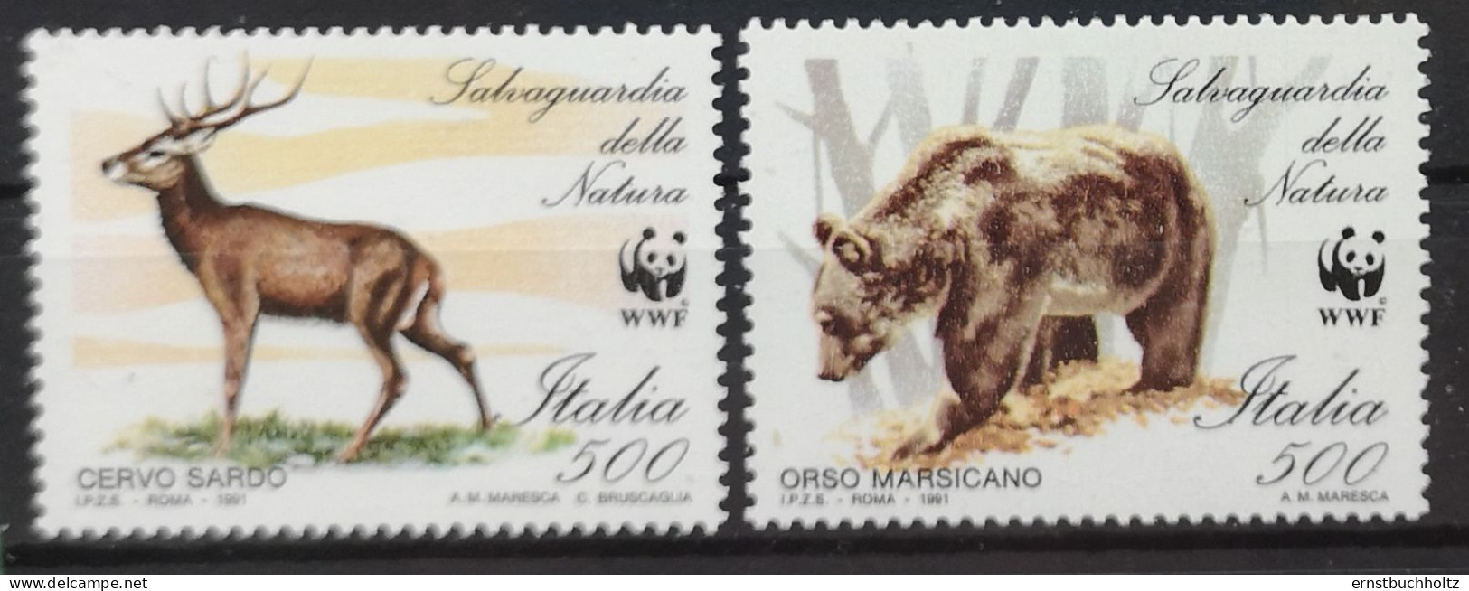 Italien 1991 Fauna Und Flora Nur WWF 2v Von 4v Im Angebot Mi 2194/95** - 1991-00: Mint/hinged