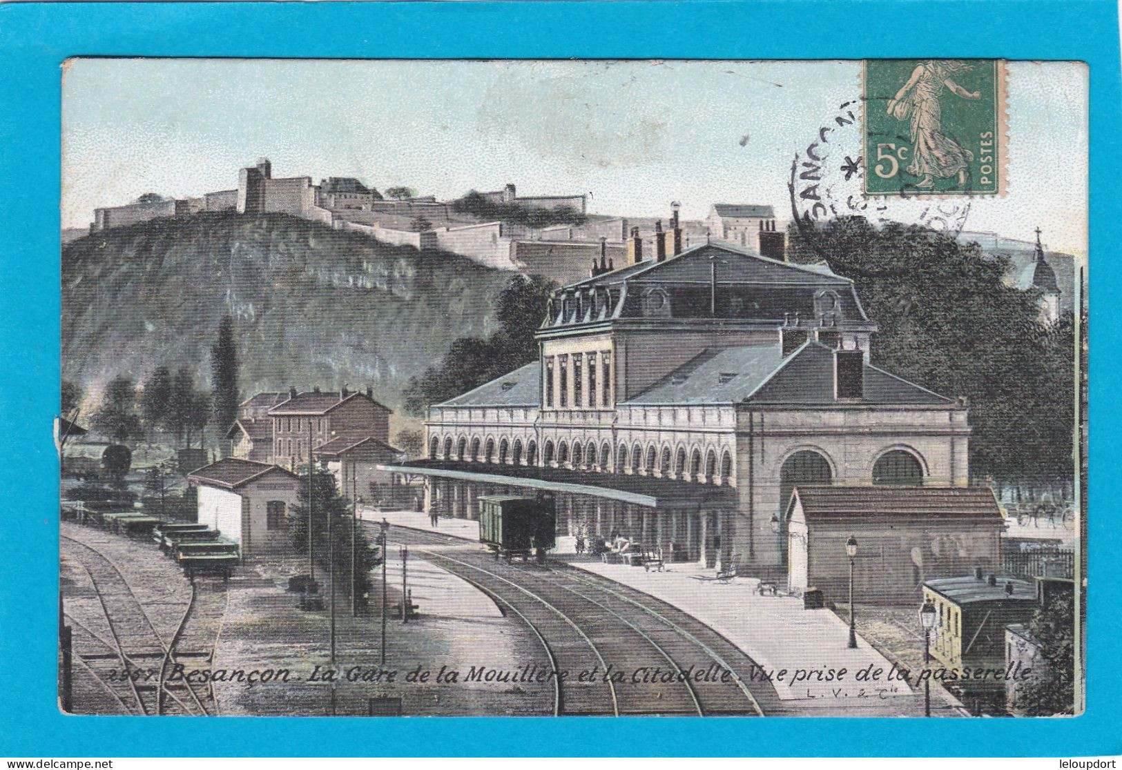 BESANCON  LA GARE DE LA MOUILLERE  PRISE DE LA PASSERELLE - Besancon