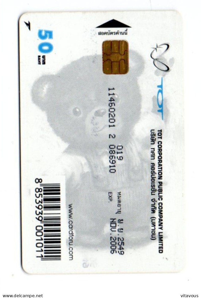 Nounours TEDDY  Bear Jouet Spiel Télécarte Puce Thaïlande Phonecard (K 426) - Thaïlande