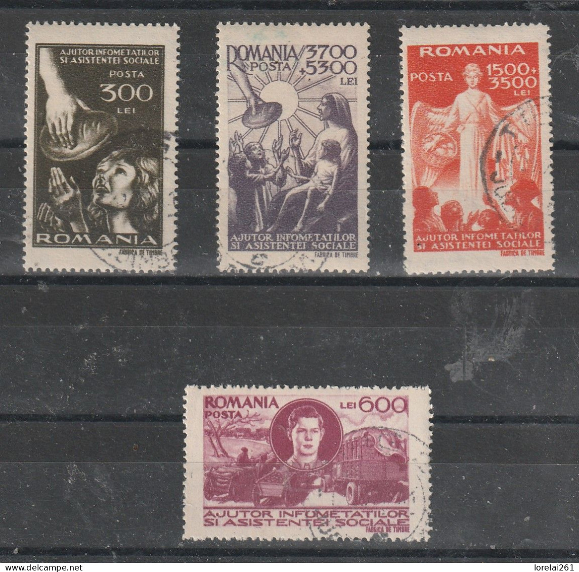 1947 - Sécheresse  Mi 1019/1022 - Used Stamps