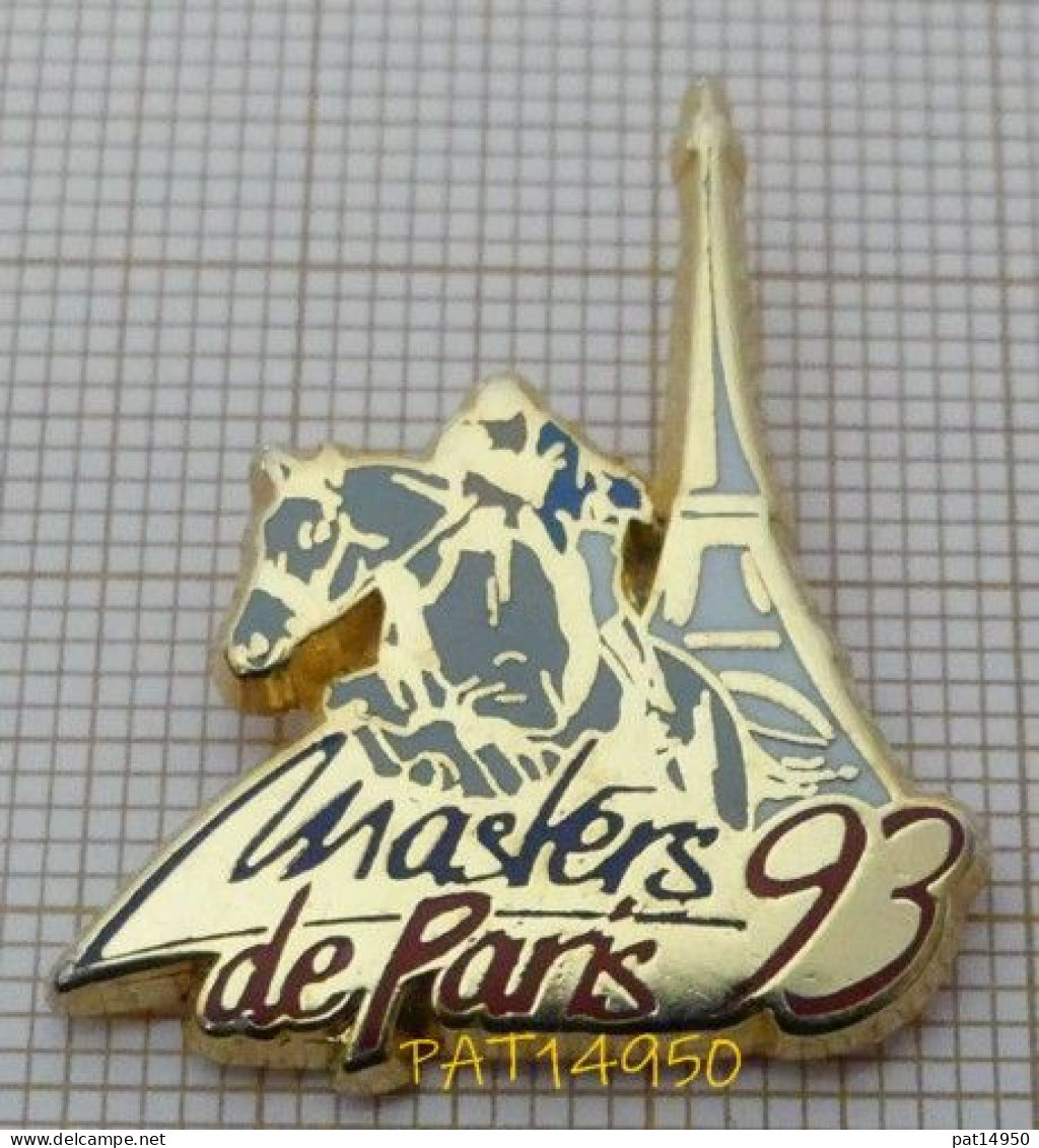 PAT14950 EQUITATION MASTERS De PARIS 93 Tour Eiffel  JUMPING CHEVAL En  Version ZAMAC ALPHA CONCEPT - Tiere
