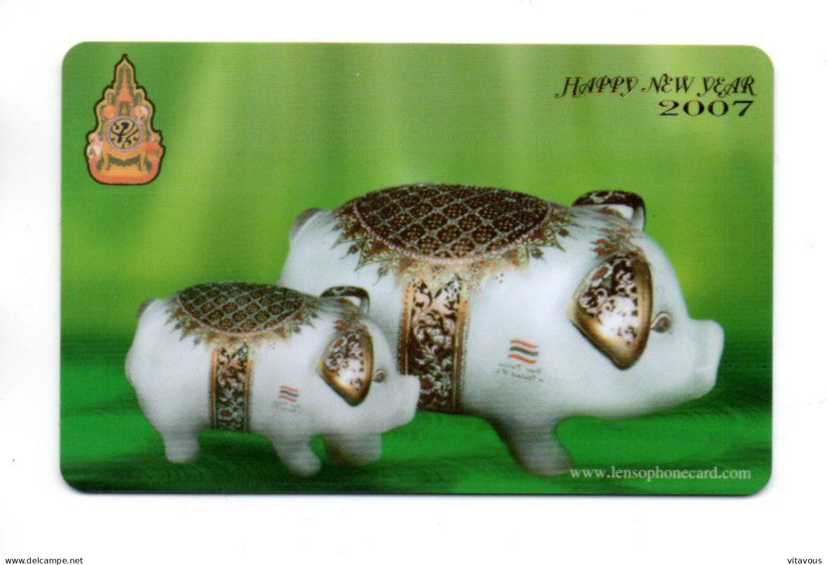 Cochon Pig   Télécarte Puce Thaïlande Phonecard (K 430) - Tailandia