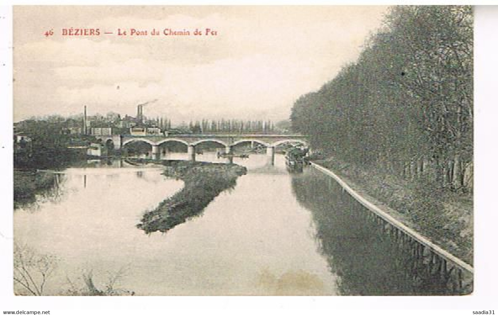 34 BEZIERS LE PONT DU CHEMIN DE FER - Beziers