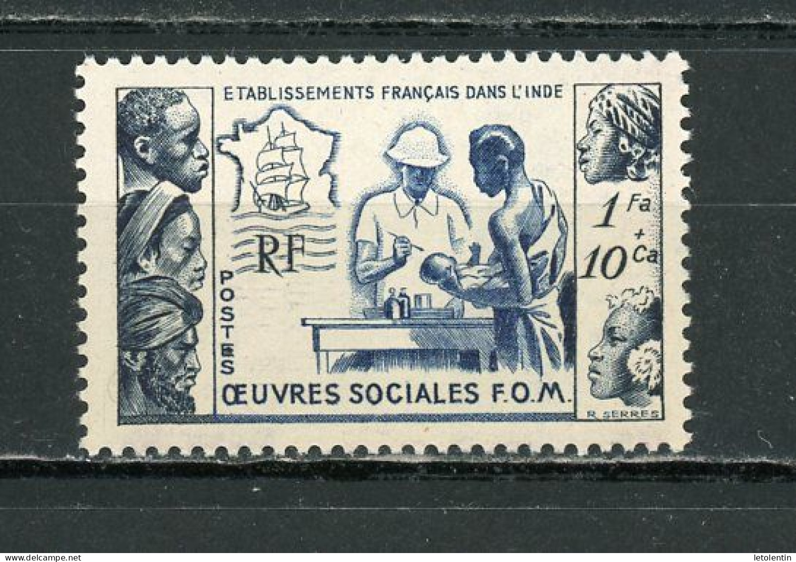 INDE (RF) - POUR LES OEUVRES SOCIALES - N° Yvert 254 ** - Neufs