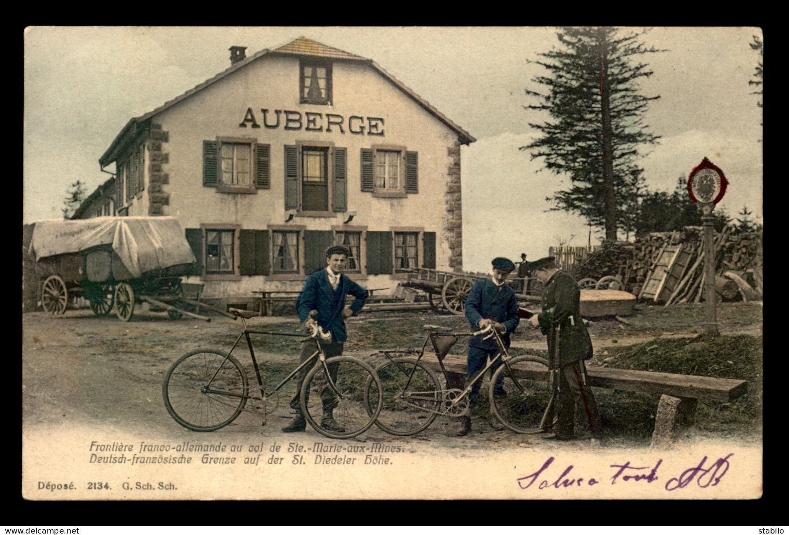 68 - MARKIRCH - SAINTE-MARIE-AUX-MINES - AUBERGE DU COL - FRONTIERE FRANCO-ALLEMANDE - Sainte-Marie-aux-Mines