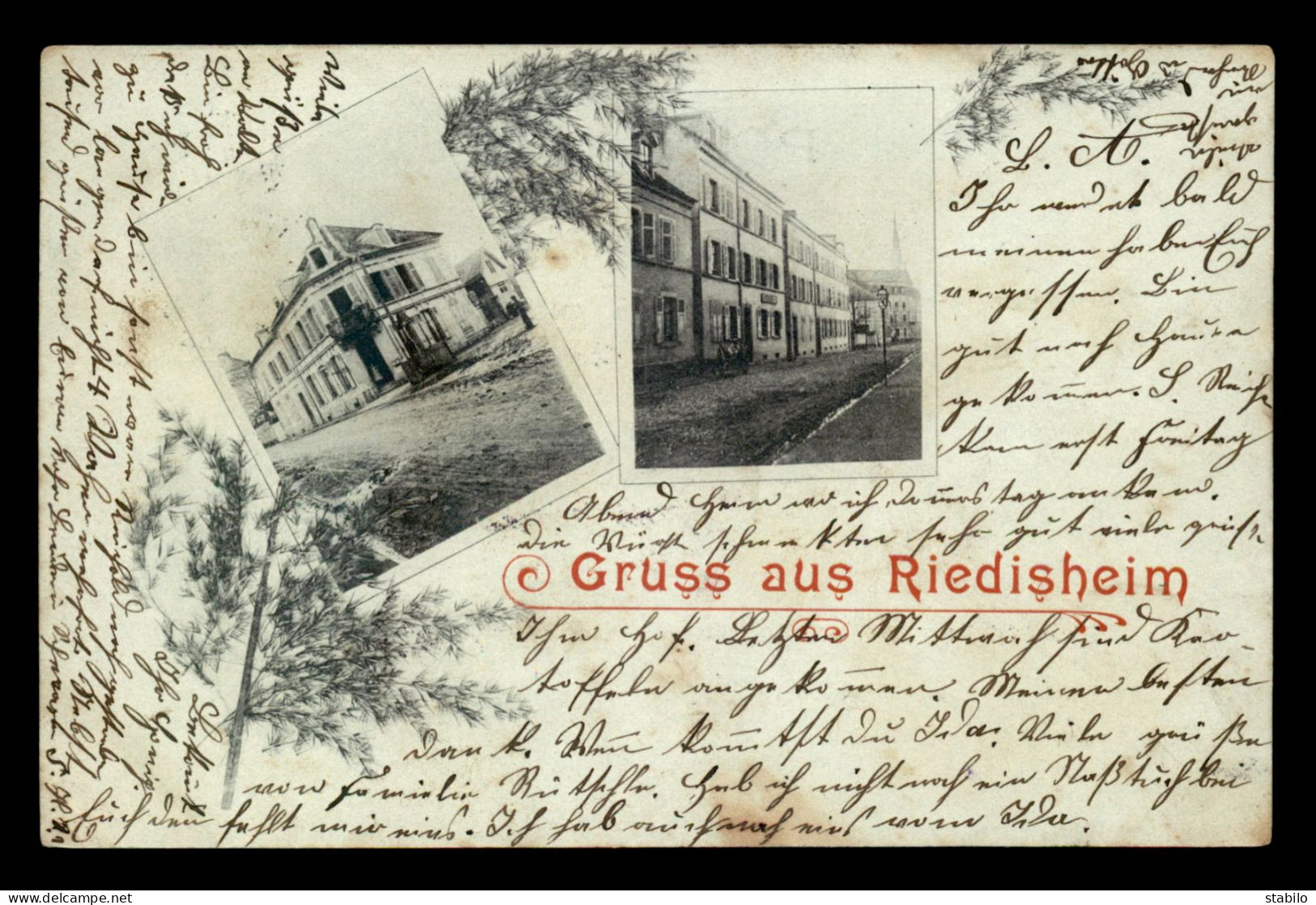 68 - RIEDISHEIM - 2 VUES - Autres & Non Classés