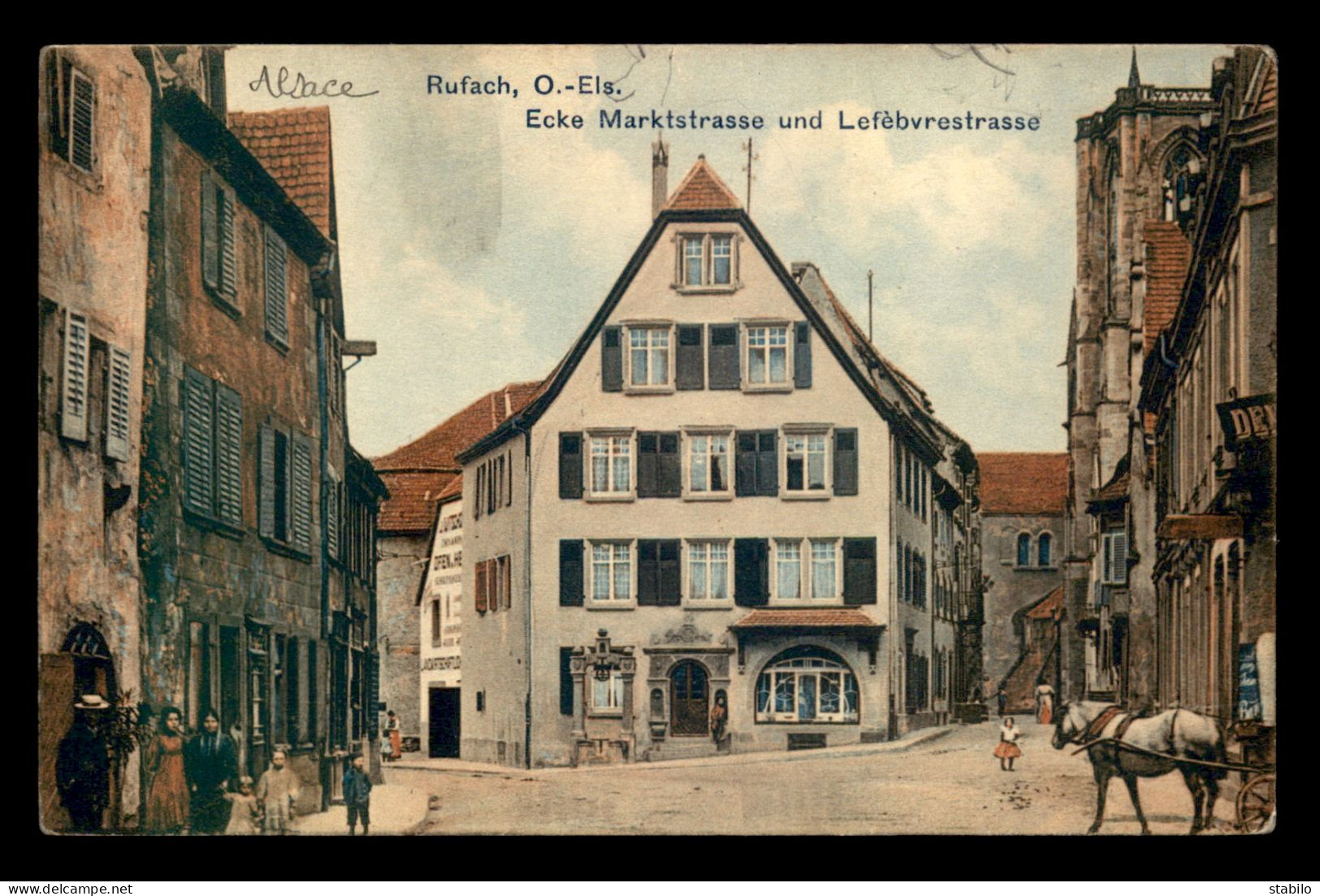 68 - RUFACH - ROUFFACH - ECKE MARKTSTRASSE UND LEFEBVRESTRASSE - Rouffach