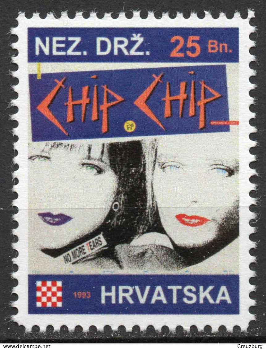 Chip Chip - Briefmarken Set Aus Kroatien, 16 Marken, 1993. Unabhängiger Staat Kroatien, NDH. - Croatie