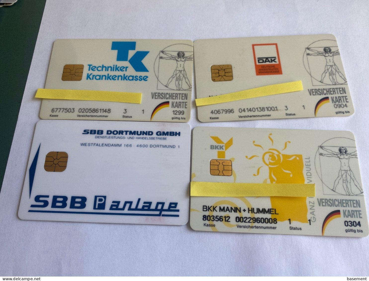 - 5 - Germany Chip 4 Different Cards - Other & Unclassified