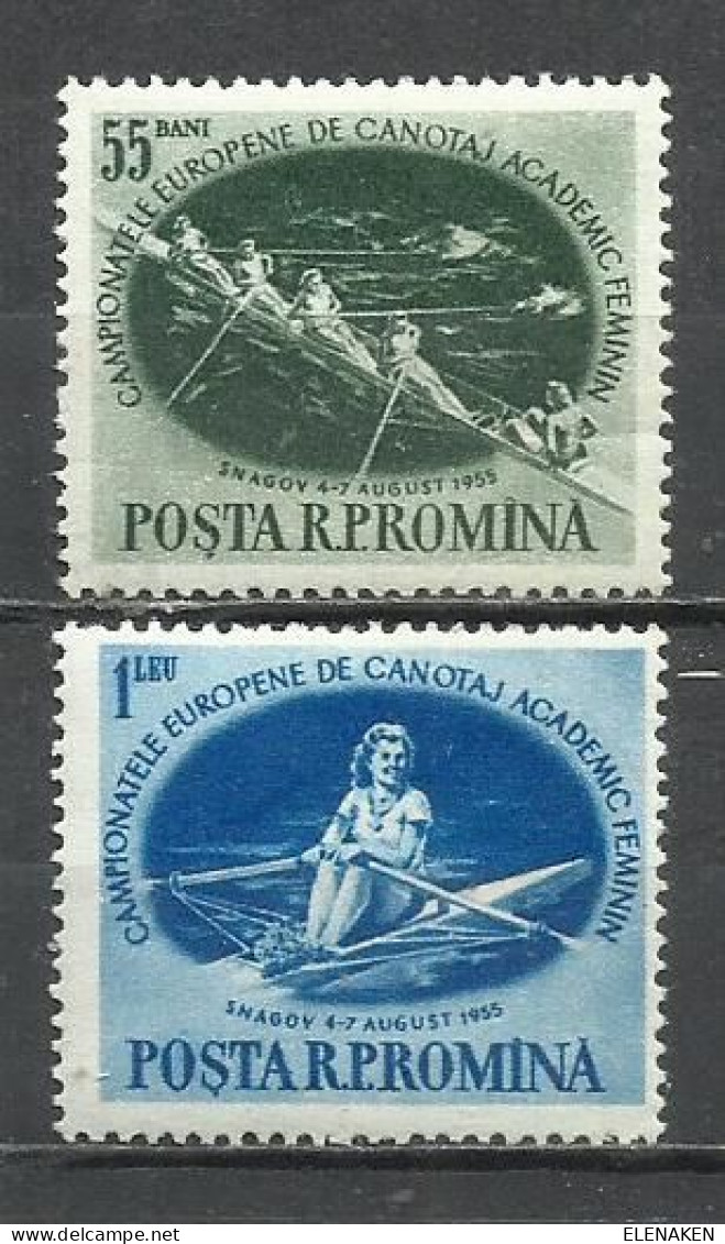 7539B-RUMANÍA  AÑO 1955 Nº 1403/1404 DEPORTES PIRAGÜISMO - Used Stamps