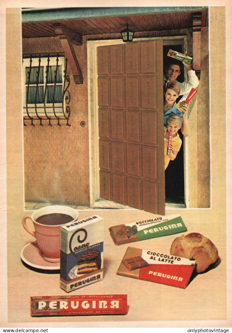 Cioccolato Perugina, Pubblicità Epoca 1965, Vintage Advertising - Werbung