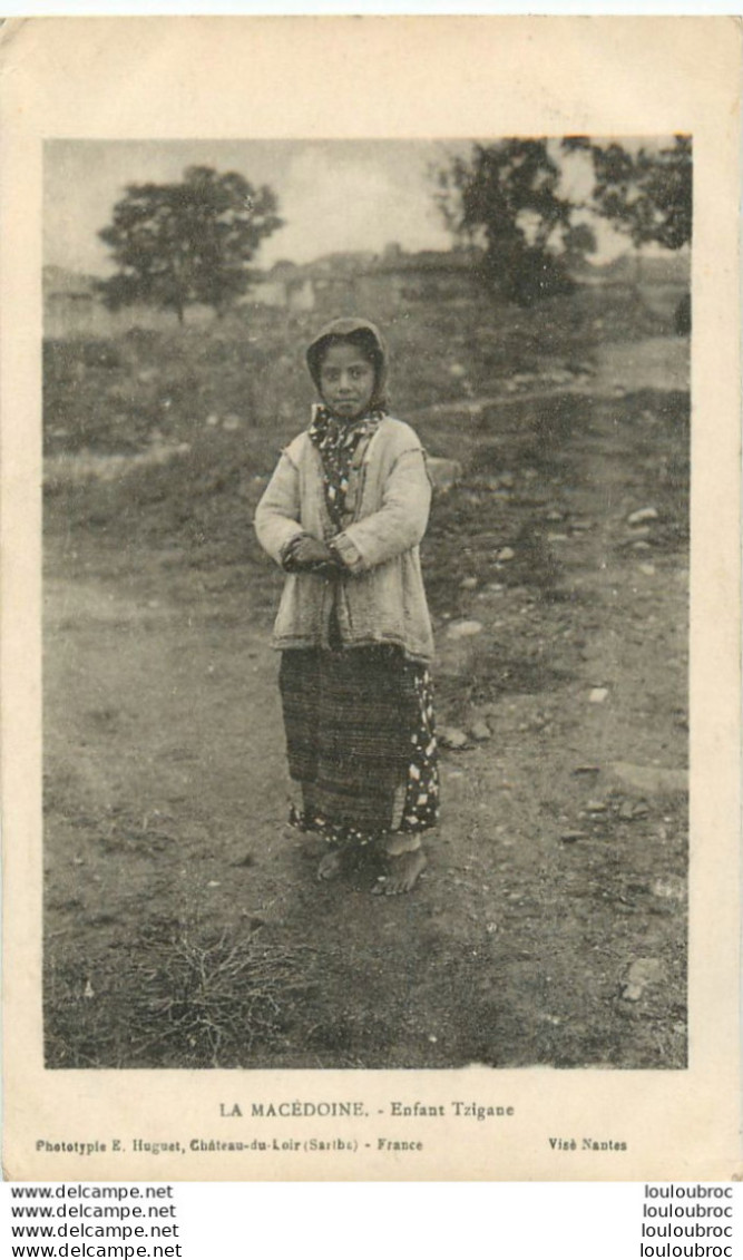 MACEDOINE ENFANT TZIGANE ENVOYEE DE  VELES EN 1918 - Nordmazedonien