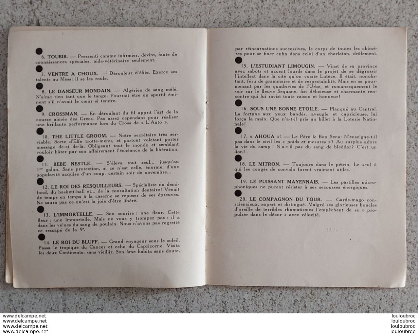 RARE CAMP DE SATORY PELOTON DES TRANSMISSIONS 1934-1935 LE 24em R.I.  LIVRET DE 12 PAGES - Documents