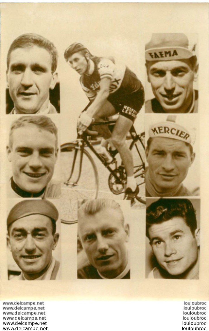 CYCLISME 09/1961 AVANT LE 34èm CRITERIUM DES AS  ALTIG BOBET DARRIGADE POULIDOR ANQUETIL PHOTO DE PRESSE 18X10 CM - Sports