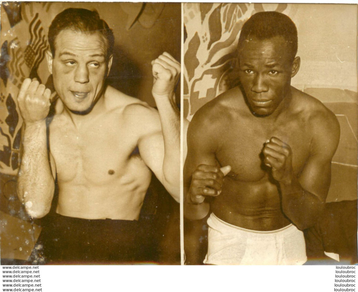 BOXE  03/1961 PALAIS DES SPORTS GRACIEUX LAMPERTI CONTRE SOLOMON BOYSAW  PHOTO DE PRESSE 18X13 CM - Deportes