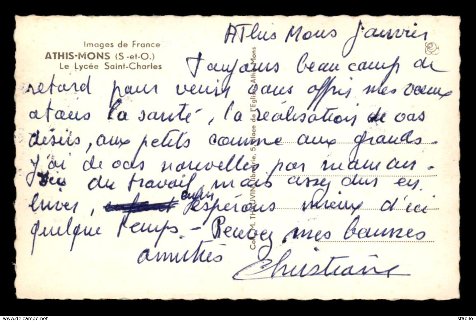 91 - ATHIS-MONS - LE LYCEE ST-CHARLES - Athis Mons