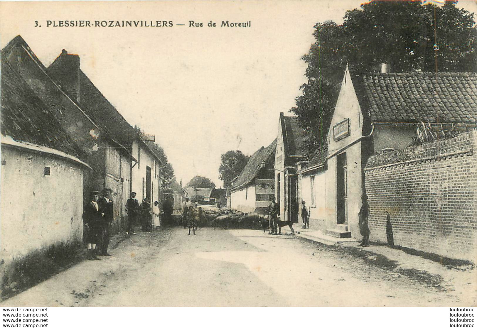 PLESSIER ROZAINVILLERS RUE DE MOREUIL - Autres & Non Classés