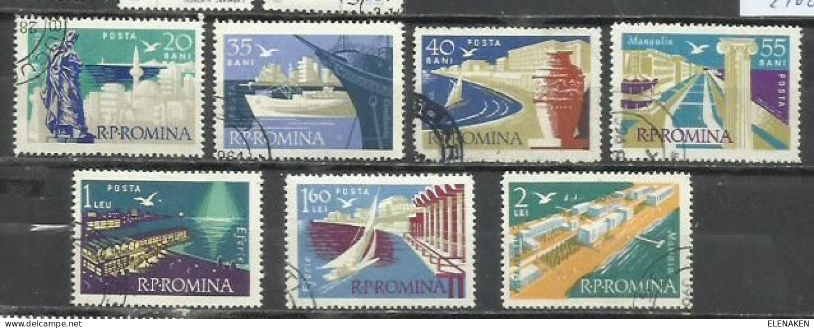 7547-2 SERIES RUMANÍA 1960 Nº 1727/1732+ AÉROS 119 - Used Stamps