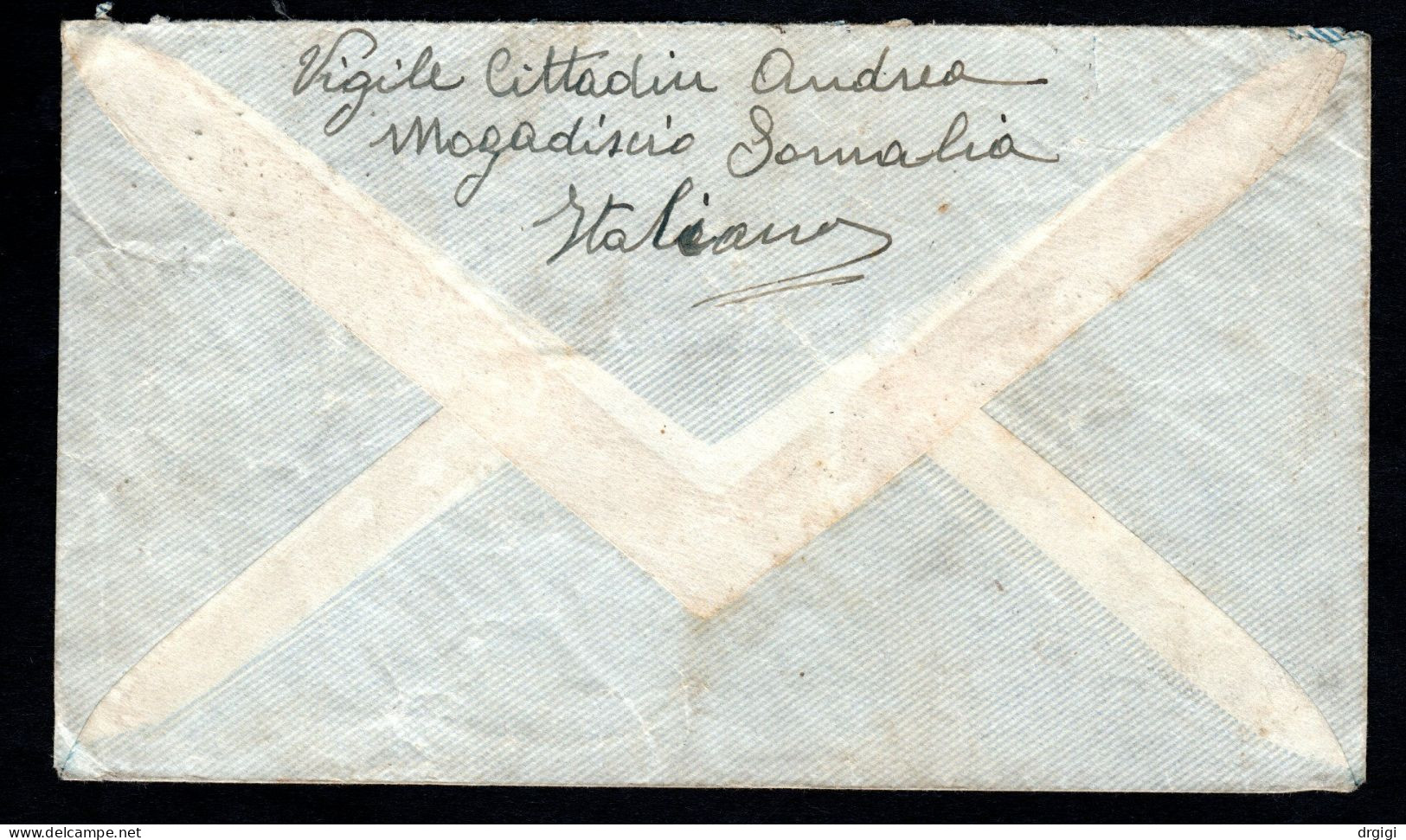 SOMALIA ITALIANA, BUSTA 1936, SASS. PA 18+21, MOGADISCIO X SARZANO, ROVIGO - Somalia