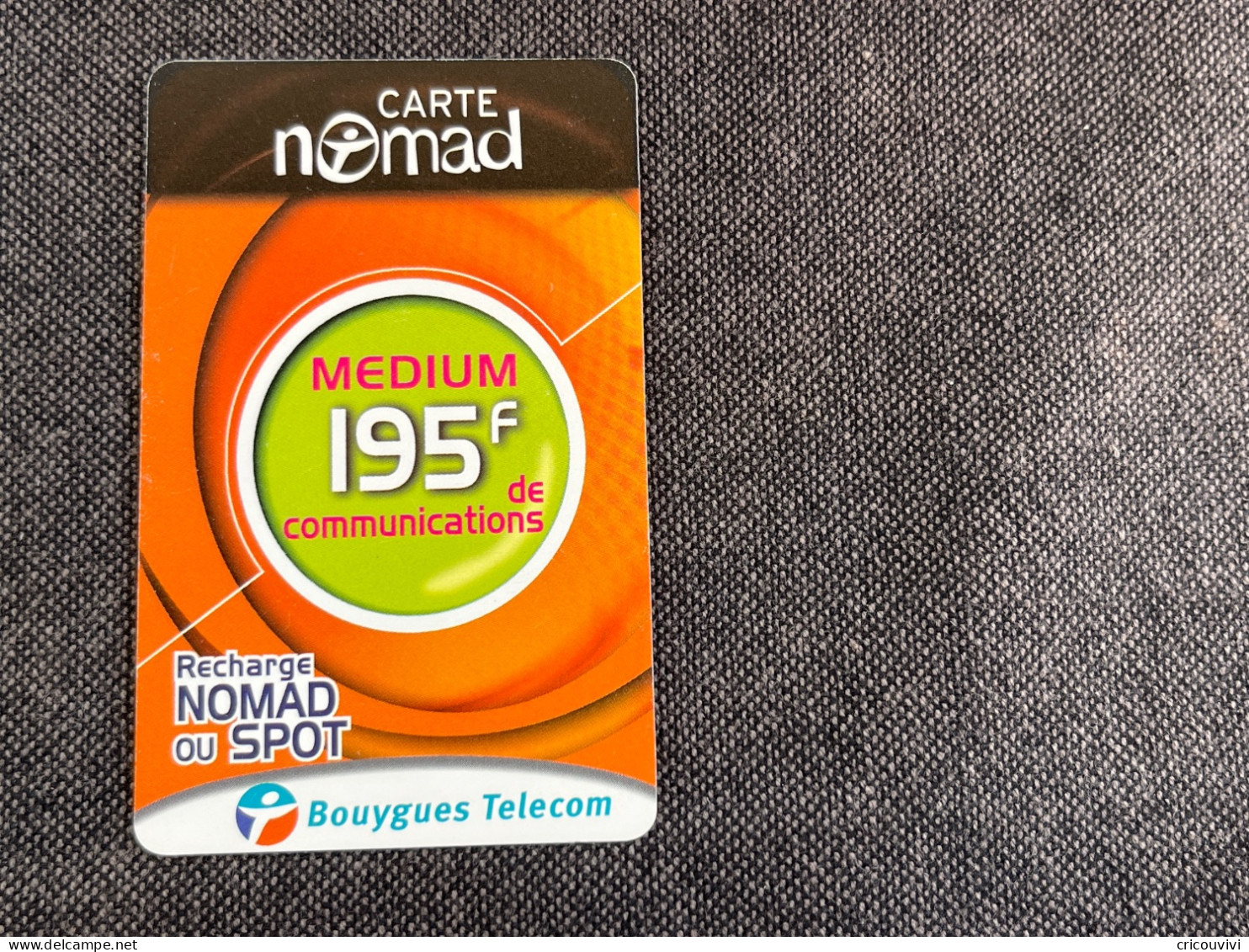 Nomad / Bouygues Pu9 - Nachladekarten (Refill)