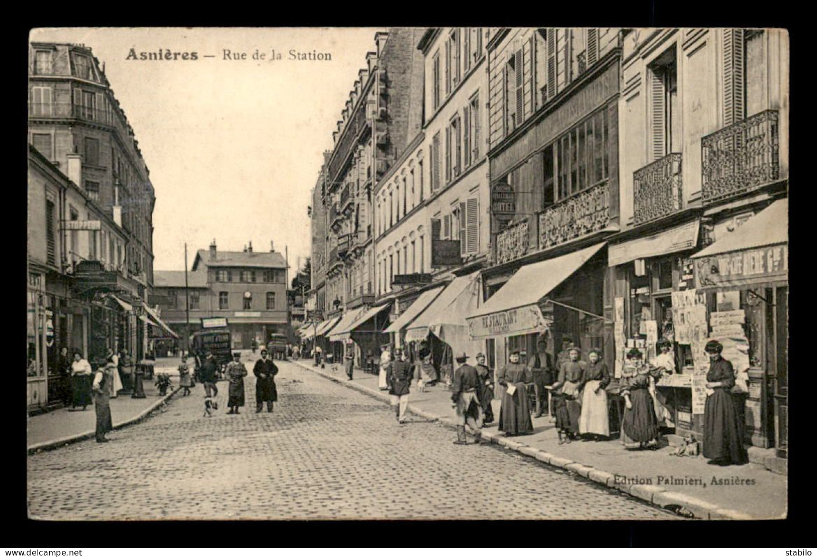 92 - ASNIERES - RUE DE LA STATION - RESTAURANT WILLEMIN - Asnieres Sur Seine