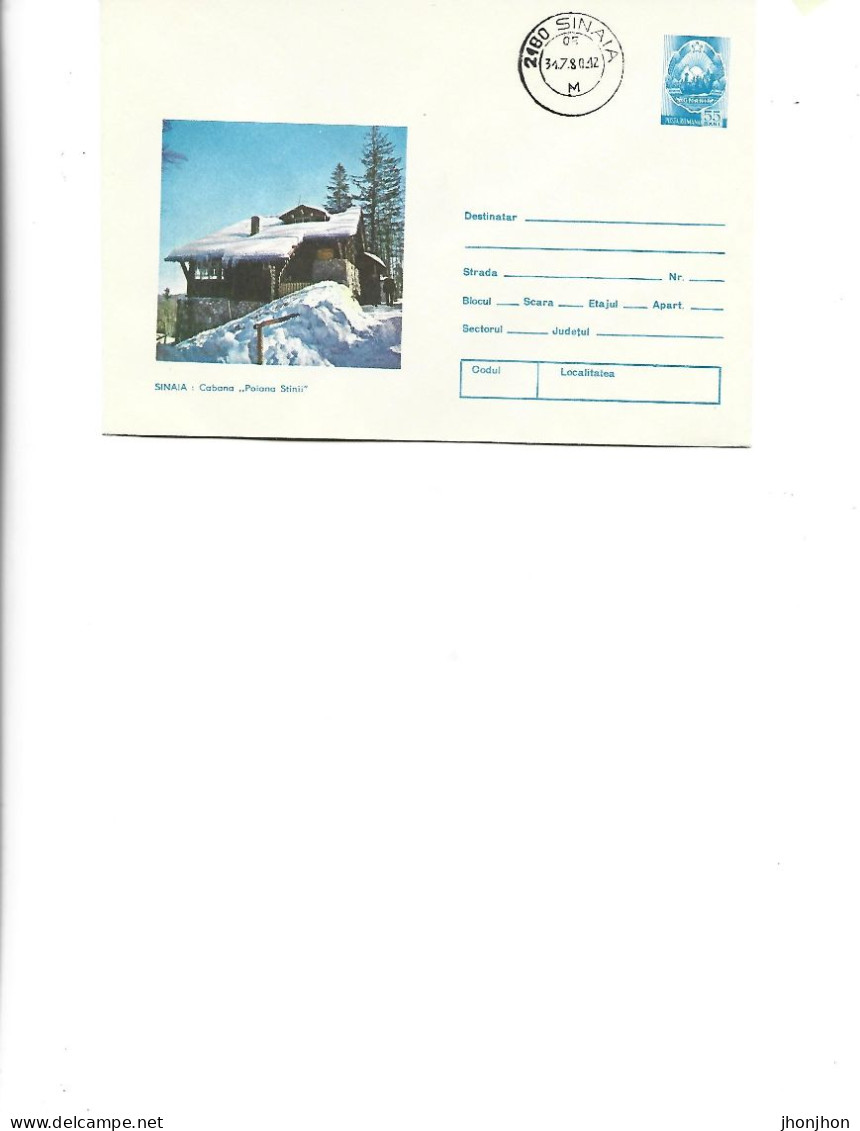 Romania - Postal St.cover Used 1979(39)  -  Sinaia - "Poiana Stanii" Cottage - Postal Stationery