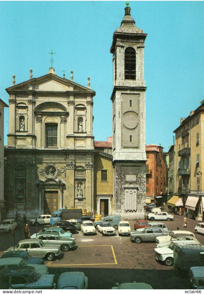 06 - NICE - La Cathédrale Sainte-Réparate - CPM Année 1970 Voitures D'époque Edit ALTARI N° 204  Impeccable - Monumenten, Gebouwen