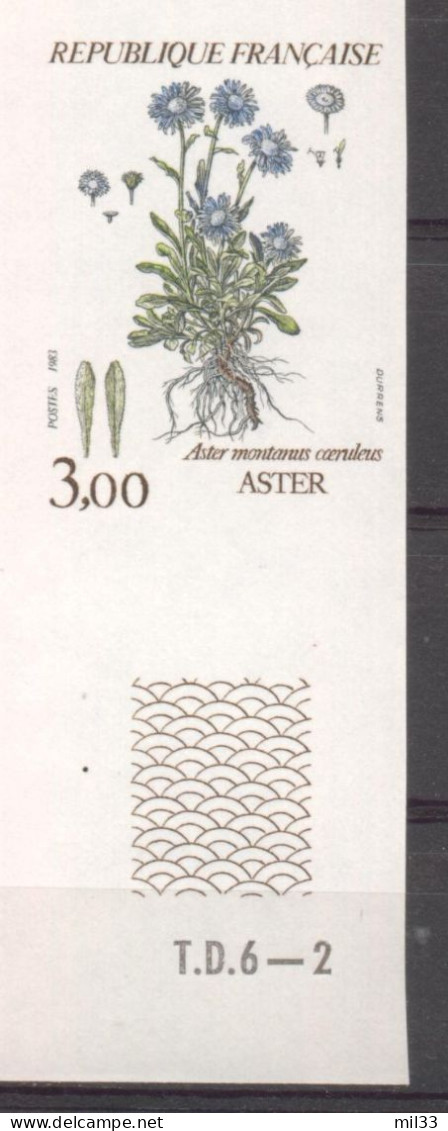 Série Nature De France Fleurs De Montagne Aster YT 2268 De 1983 Sans Trace De Charniére - Non Classés