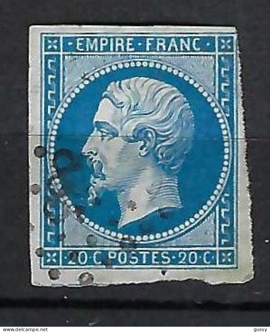 FRANCE Classique, B Obl. PC Des Villes Sur TP Isolés: PC 1835 (Mailly,14) Sur Y&T 14A - 1853-1860 Napoléon III