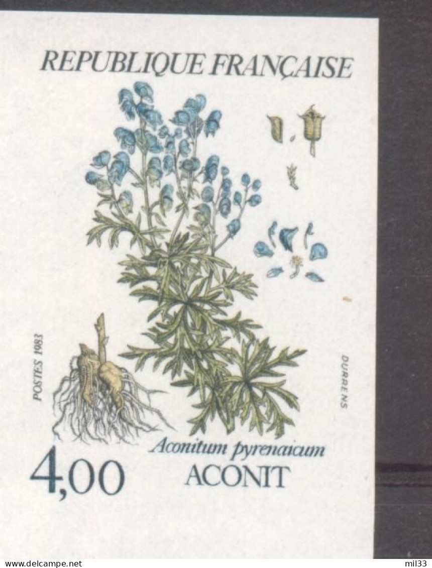Série Nature De France Fleurs De Montagne Aconit YT 2269 De 1983 Sans Trace De Charniére - Unclassified
