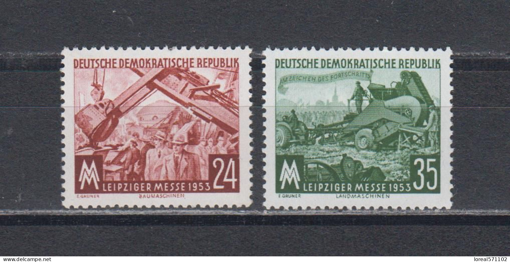 DDR  1953  Mich.Nr.380/81 ** Geprüft Schönherr - Neufs