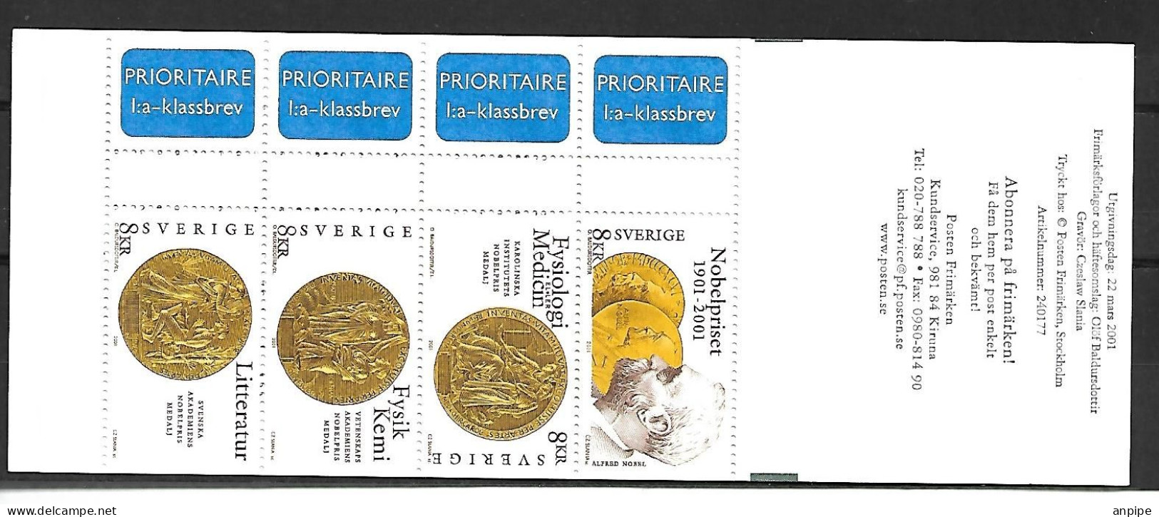 SUECIA. PREMIOS NOBEL - Unused Stamps