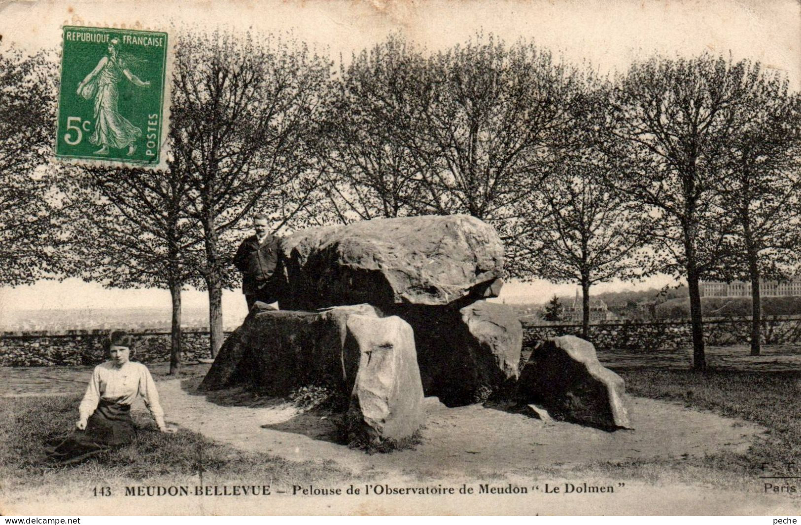N°2881 W -cpa Meudon Bellevue -"le Dolmen" - Dolmen & Menhire