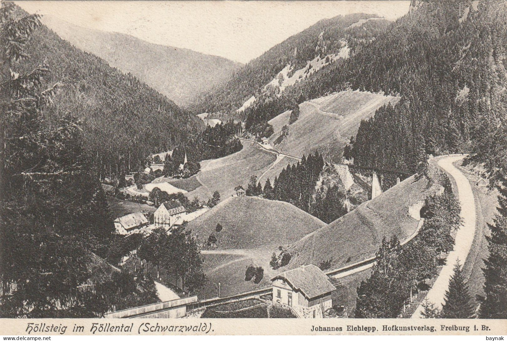 DE378  --  HOLLSTEIG IM HOLLENTAL  ( SCHWARZWALD )  --   BAHN - STRECKE - Höllental