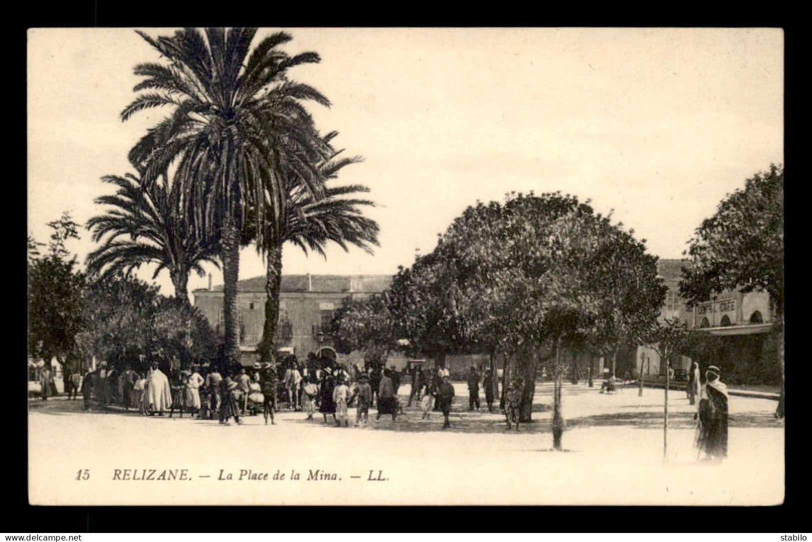 ALGERIE - RELIZANE - LA PLACE DE LA MINA - CENTRAL CAFE - Other & Unclassified