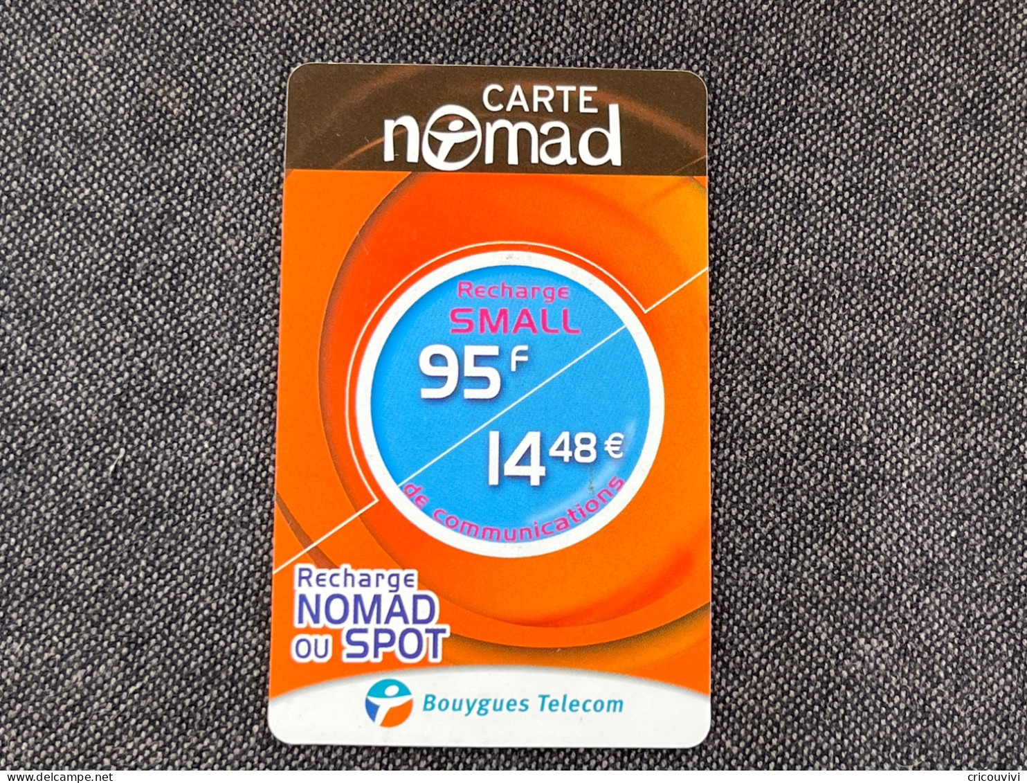 Nomad / Bouygues Nom Pu11B - Mobicartes (recharges)