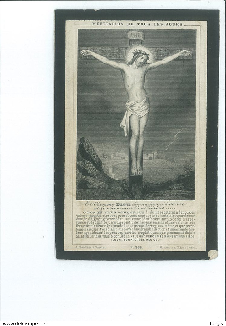 MARIE T R BUYSSE EPOUSE CYRILLE DEWILDE ° GAND ( GENT ) 1848 + 1881 IMP HEMELSOET - Images Religieuses