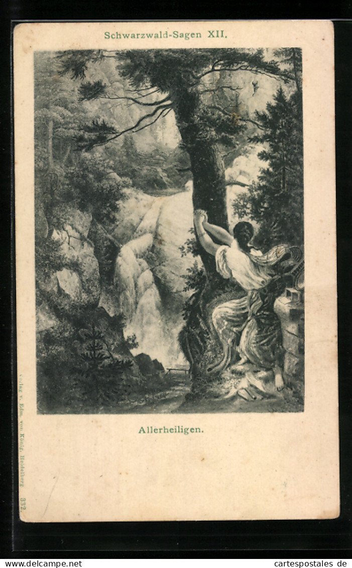 AK Märchen, Schwarzwaldsagen, Allerheiligen  - Fairy Tales, Popular Stories & Legends
