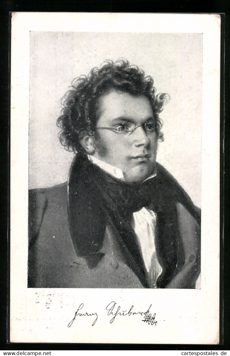 AK Portrait Des Komponisten Franz Schubert  - Artistes