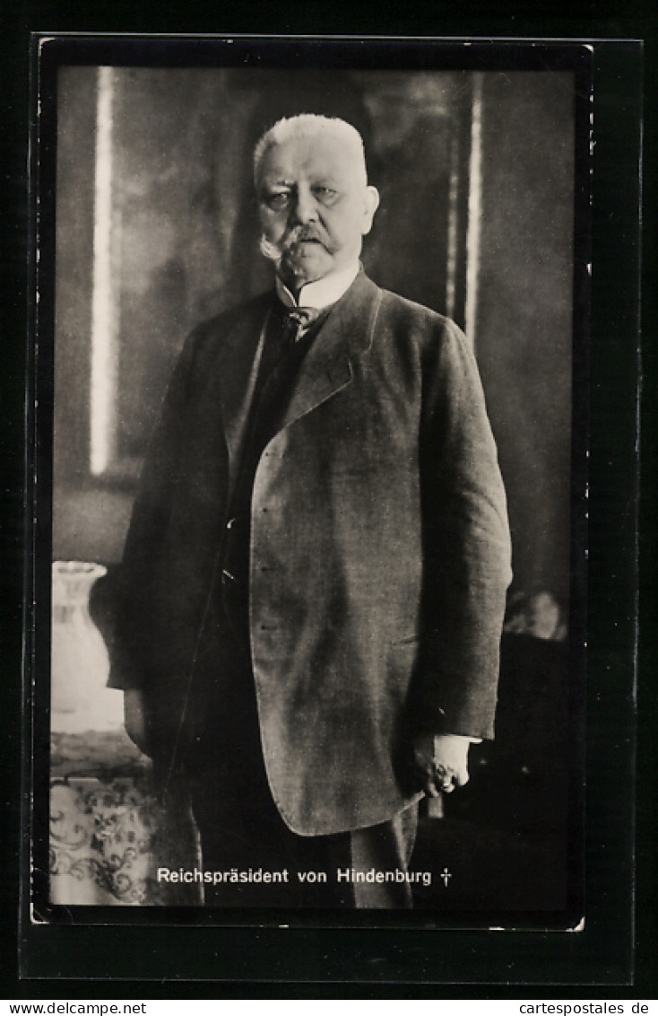 AK Reichspräsident Paul Von Hindenburg  - Historische Figuren