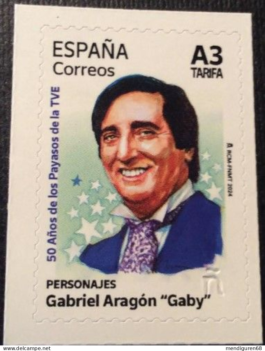 ESPAGNE SPANIEN SPAIN ESPAÑA 2024 50 YEARS OF THE TVE CLOWNS: GABRIEL ARAGÓN, GABY MNH ED 5722 - Neufs