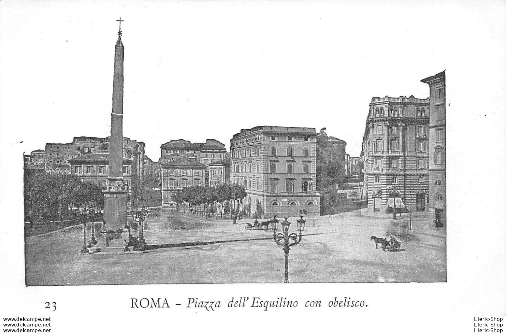 ROMA - Piazza Dell' Esquilino Con Obelisco - Precursore Vecchia Cartolina - Places