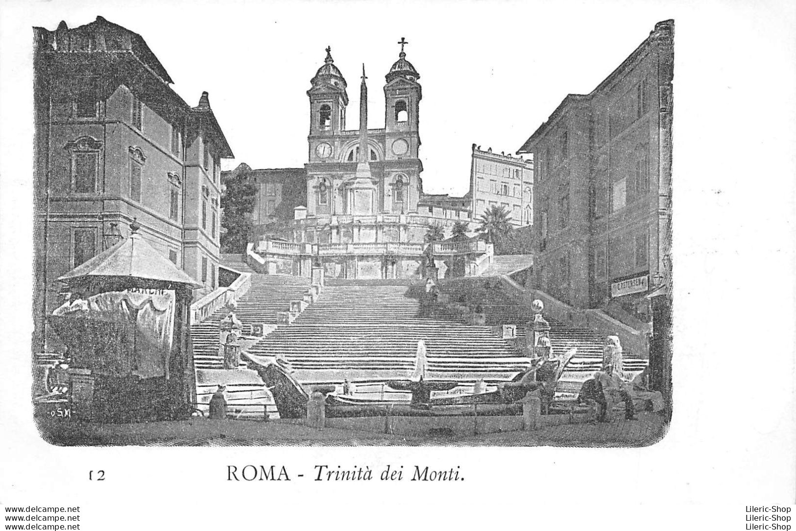 ROMA -  Trinità Dei Monti..- Precursore Vecchia Cartolina - Eglises